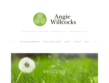 Tablet Screenshot of angiewillcocks.com